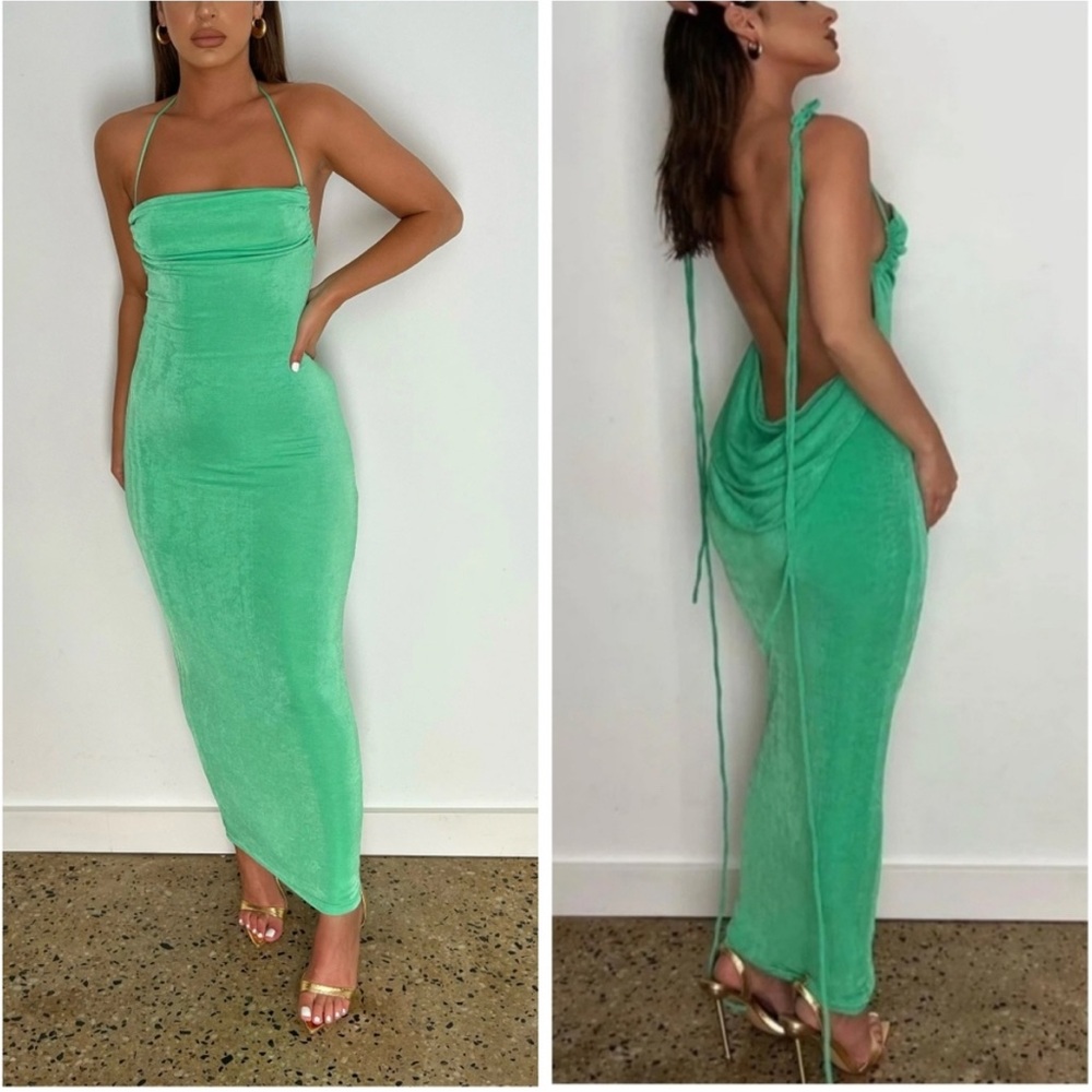Melani the Label Ciana Stretch Bodycon Maxi Dress Small/4